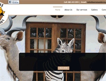Tablet Screenshot of burnstaxidermy.co.za